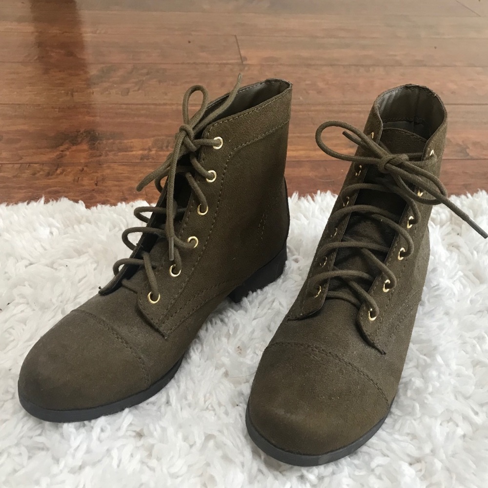Greenish forever 21 boots
